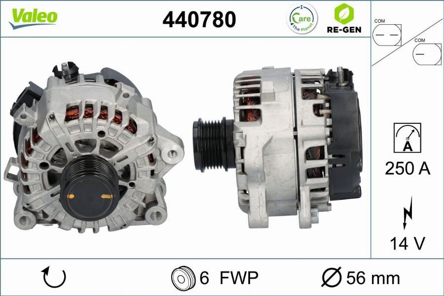 Valeo 440780 - Alternatore www.autoricambit.com