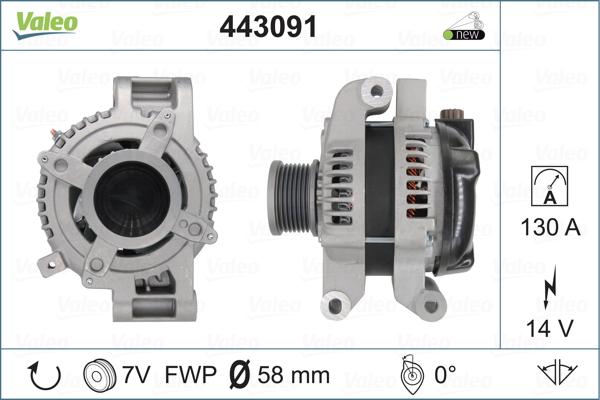 Valeo 443091 - Alternatore www.autoricambit.com