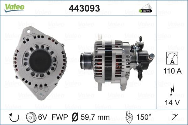 Valeo 443093 - Alternatore www.autoricambit.com