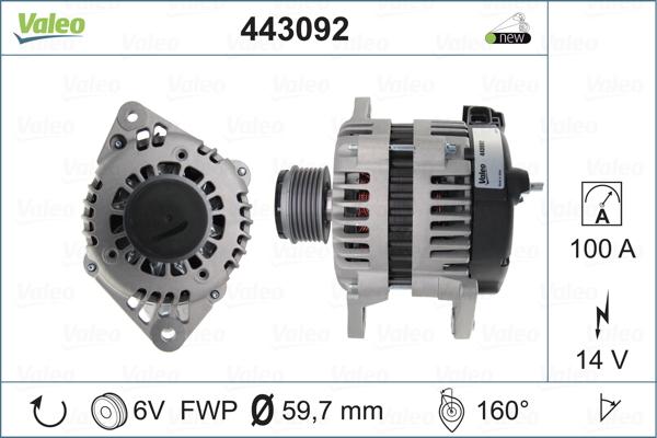 Valeo 443092 - Alternatore www.autoricambit.com