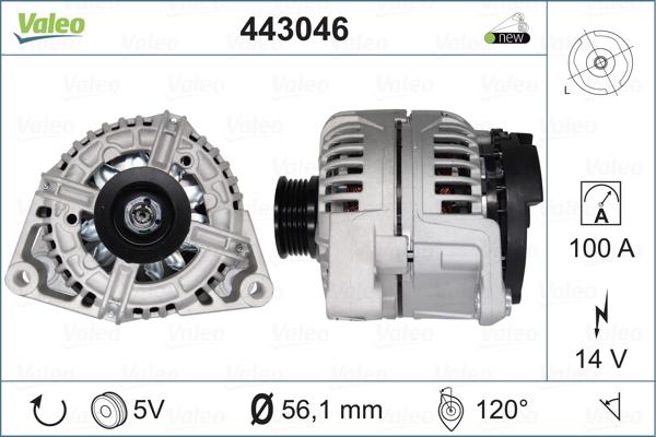 Valeo 443046 - Alternatore www.autoricambit.com