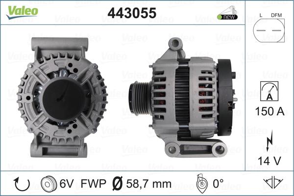 Valeo 443055 - Alternatore www.autoricambit.com