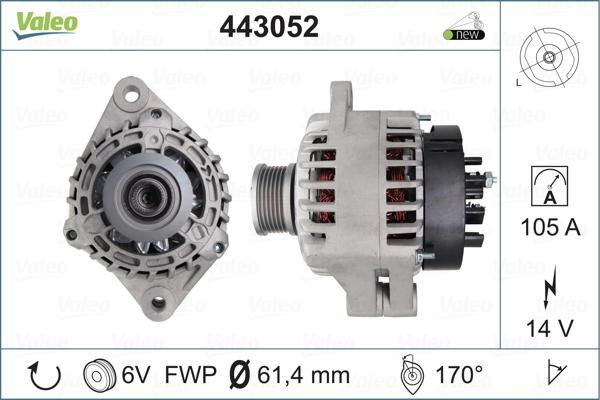 Valeo 443052 - Alternatore www.autoricambit.com