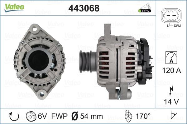 Valeo 443068 - Alternatore www.autoricambit.com