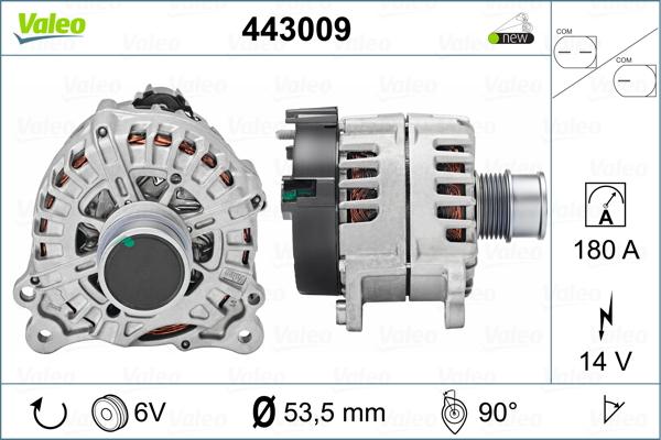 Valeo 443009 - Alternatore www.autoricambit.com