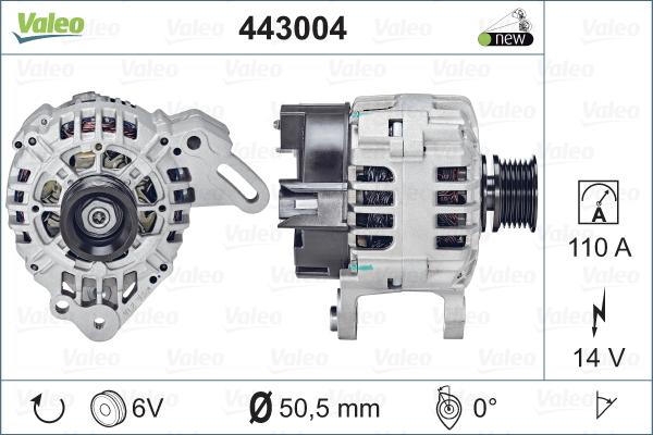 Valeo 443004 - Alternatore www.autoricambit.com