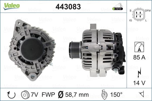 Valeo 443083 - Alternatore www.autoricambit.com