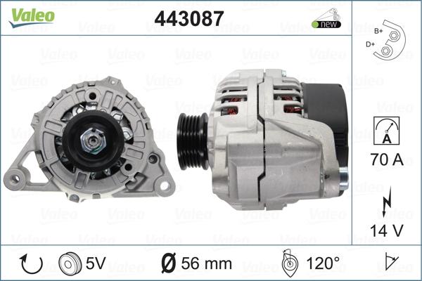 Valeo 443087 - Alternatore www.autoricambit.com