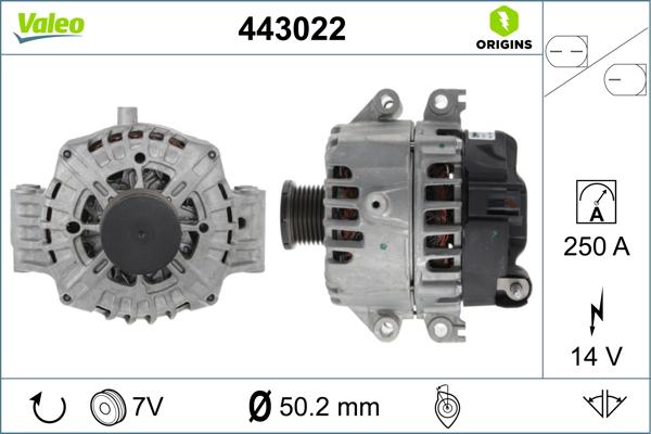 Valeo 443022 - Alternatore www.autoricambit.com