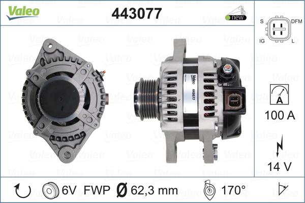 Valeo 443077 - Alternatore www.autoricambit.com