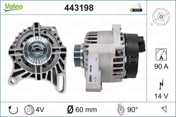 Valeo 443198 - Alternatore www.autoricambit.com