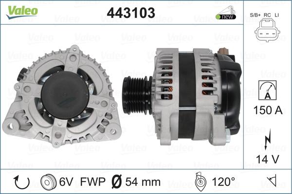 Valeo 443103 - Alternatore www.autoricambit.com