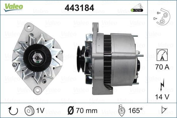 Valeo 443184 - Alternatore www.autoricambit.com