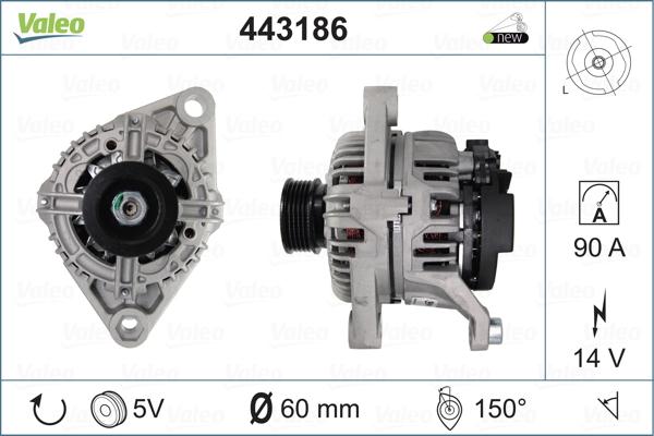 Valeo 443186 - Alternatore www.autoricambit.com