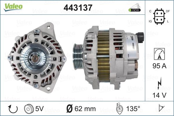 Valeo 443137 - Alternatore www.autoricambit.com