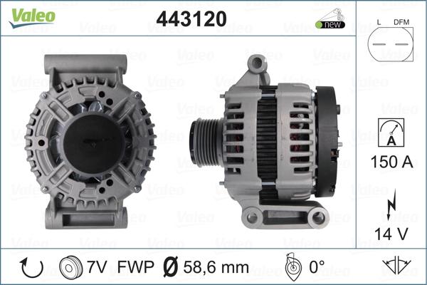 Valeo 443120 - Alternatore www.autoricambit.com