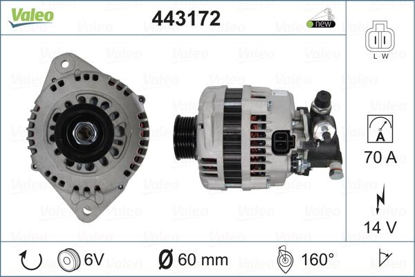 Valeo 443172 - Alternatore www.autoricambit.com