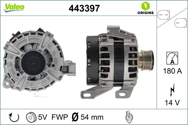 Valeo 443397 - Alternatore www.autoricambit.com