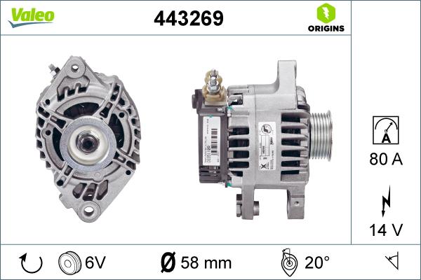 Valeo 443269 - Alternatore www.autoricambit.com