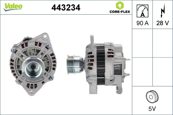 Valeo 443234 - Alternatore www.autoricambit.com