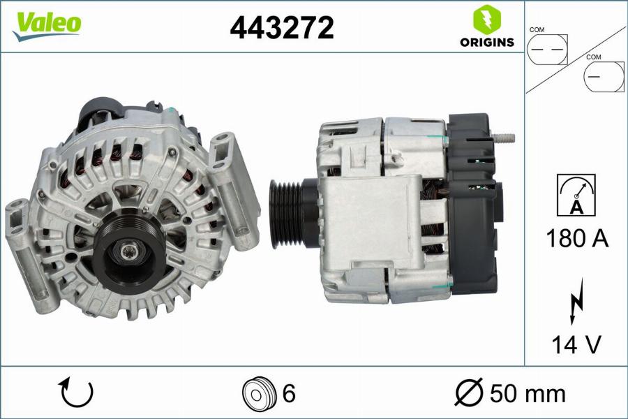 Valeo 443272 - Alternatore www.autoricambit.com