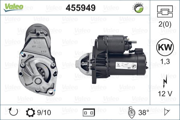 Valeo 455949 - Motorino d'avviamento www.autoricambit.com