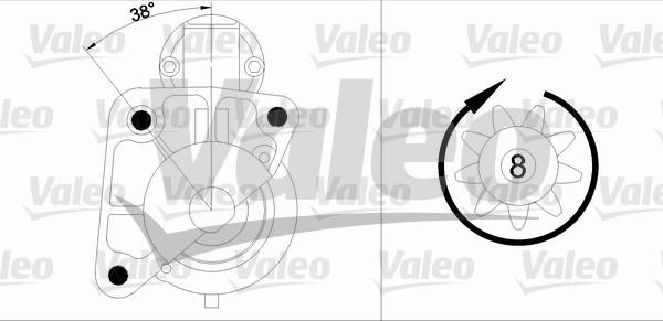 Valeo 455950 - Motorino d'avviamento www.autoricambit.com