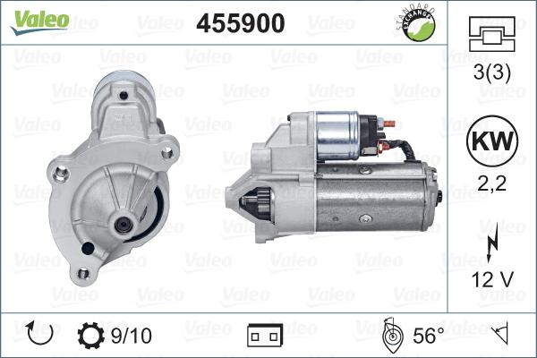 Valeo 455900 - Motorino d'avviamento www.autoricambit.com