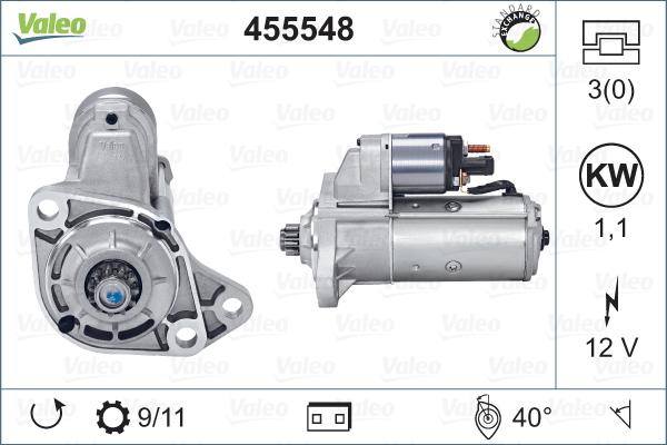 Valeo 455548 - Motorino d'avviamento www.autoricambit.com