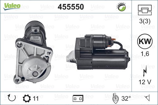 Valeo 455550 - Motorino d'avviamento www.autoricambit.com