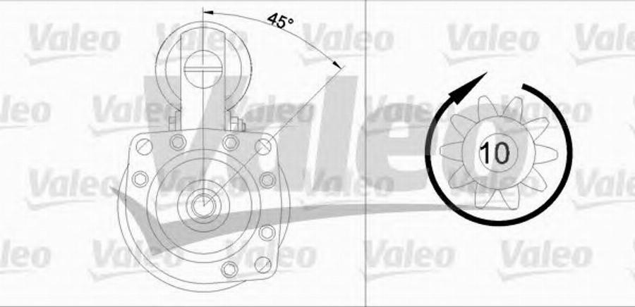 Valeo 455 504 - Motorino d'avviamento www.autoricambit.com