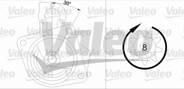 Valeo 455500 - Motorino d'avviamento www.autoricambit.com