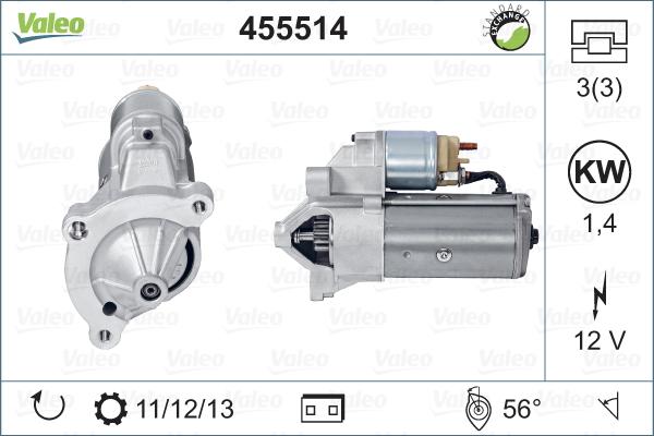 Valeo 455514 - Motorino d'avviamento www.autoricambit.com