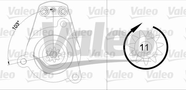 Valeo 455534 - Motorino d'avviamento www.autoricambit.com