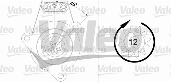 Valeo 455538 - Motorino d'avviamento www.autoricambit.com