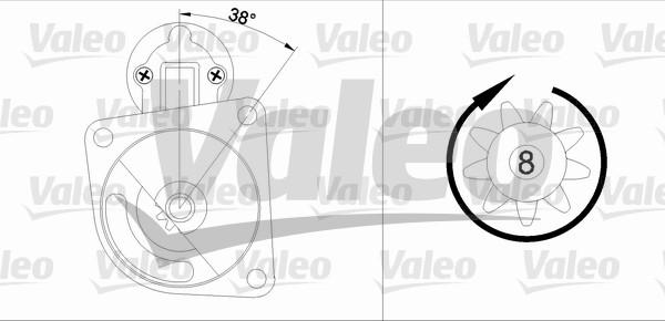 Valeo 455606 - Motorino d'avviamento www.autoricambit.com