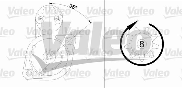 Valeo 455607 - Motorino d'avviamento www.autoricambit.com