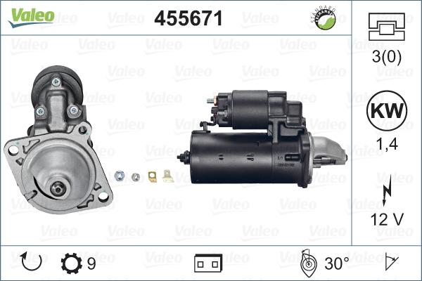 Valeo 455671 - Motorino d'avviamento www.autoricambit.com