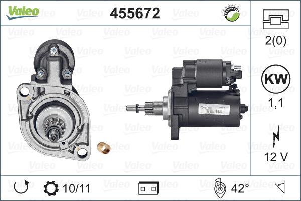 Valeo 455672 - Motorino d'avviamento www.autoricambit.com