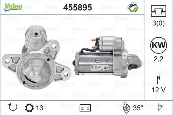 Valeo 455895 - Motorino d'avviamento www.autoricambit.com