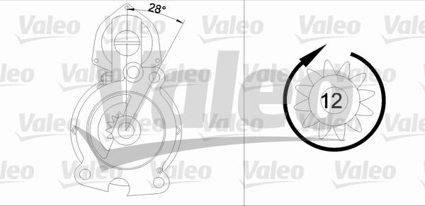 Valeo 455742 - Motorino d'avviamento www.autoricambit.com