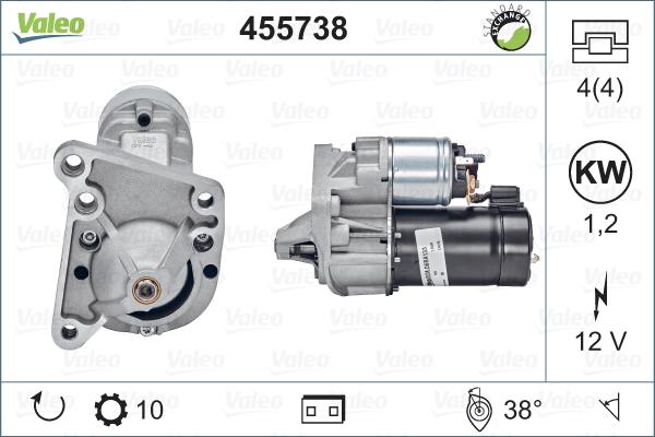 Valeo 455738 - Motorino d'avviamento www.autoricambit.com