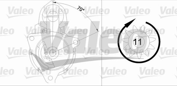 Valeo 455733 - Motorino d'avviamento www.autoricambit.com