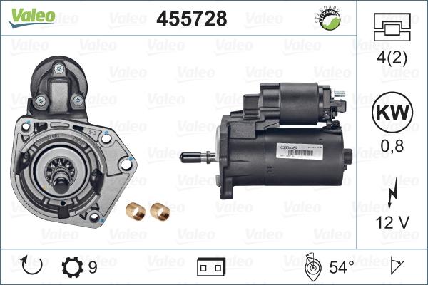 Valeo 455728 - Motorino d'avviamento www.autoricambit.com