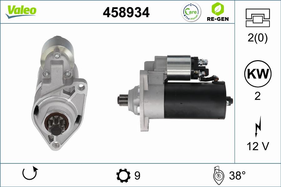 Valeo 458934 - Motorino d'avviamento www.autoricambit.com