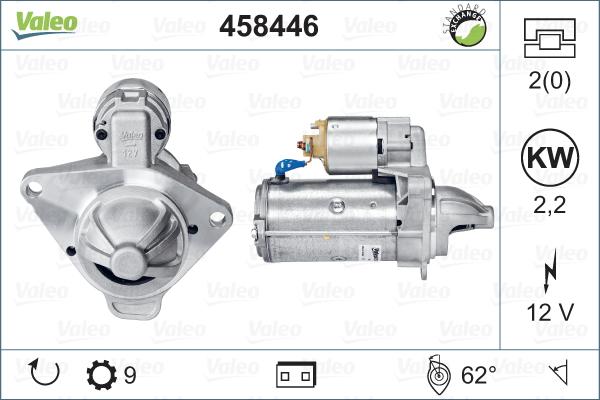 Valeo 458446 - Motorino d'avviamento www.autoricambit.com