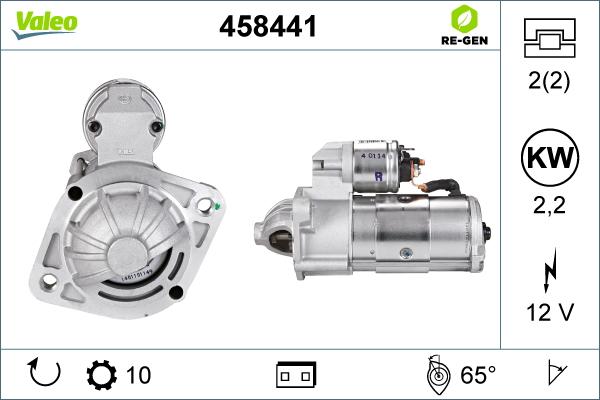 Valeo 458441 - Motorino d'avviamento www.autoricambit.com