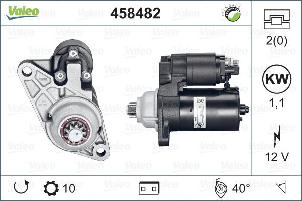 Valeo 458482 - Motorino d'avviamento www.autoricambit.com