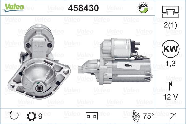 Valeo 458430 - Motorino d'avviamento www.autoricambit.com