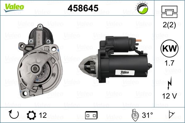 Valeo 458645 - Motorino d'avviamento www.autoricambit.com